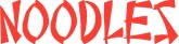 Chinese Noodles Word Art