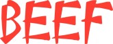 Chinese Beef Word Art