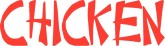 Chinese Chicken Word Art