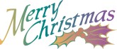 Merry Christmas Menu Clipart