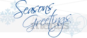 Snowy Greetings Clipart
