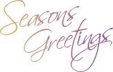 Greeting for the Seasons Clipart