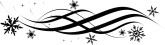 Black Snowflake Accent