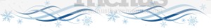 Blue Horizontal Snowflake Accent