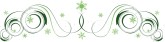 Green Symmetrical Spiral Snowflake Accent