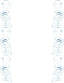 Blue Spirals Stars Frame