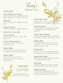 Leafy Cafe Menu