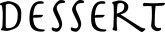 Dessert Capital Lettering