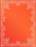 White Lace Orange Background