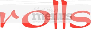 Sushi Rolls  Japanese Menu Header