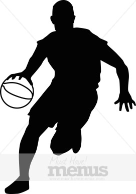 Basketball Player Clipart Black And White