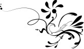Black Floral Embellishment