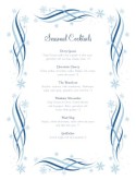 Swirly Cocktail Menu