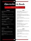 Red and Black Italian Dinner Menu
