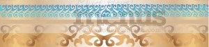 Gold Fretwork Border