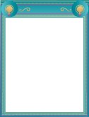 Turquoise and Gold Border