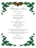 Pine Boughs Christmas Menu