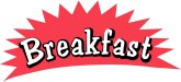 Breakfast Menu Courses Word Art