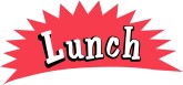Lunch Menu Courses Word Art