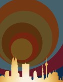 Swirl City Menu Background