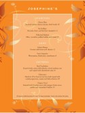 Orange Brocade Fine Dining Menu