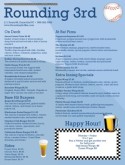Baseball Bar Menu