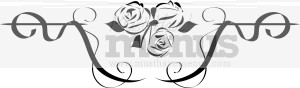 Rose Trio Flourish Accent