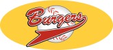 Burgers Basball Pennant Word Art