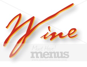 Handwritten Wine Heading