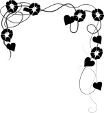 Dangling Morning Glory Vines Border
