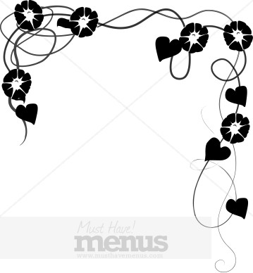 Dangling Morning Glory Vines Border