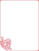 Red Circles Heart Border