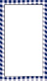 Blue Gingham Border Long