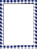 Blue Gingham Border