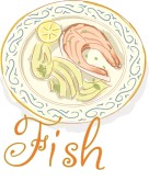 Fish Watercolor Word Art