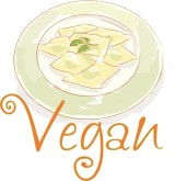 Vegan Watercolor Word Art