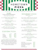 Bricks Pizza Menu