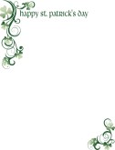 Shamrock Flourish Border