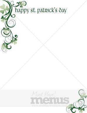 Shamrock Flourish Border