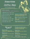 Chalkboard Coffee House Menu