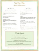 French Menu