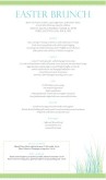 Easter Brunch Menu Long