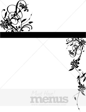 Two Part Lily Silhouette