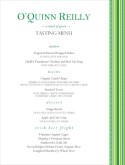 St. Patrick Green Stripe Tasting Menu