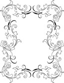 Leaf Scroll Outlines