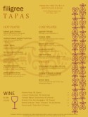 Tapas Food Menu