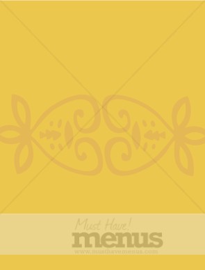 Gold Filigree Menu Background