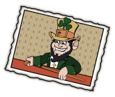 Leprechaun Label Clipart