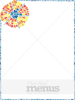 Sunburst Tile Mosaic