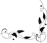 Elegant Black VIne Corner